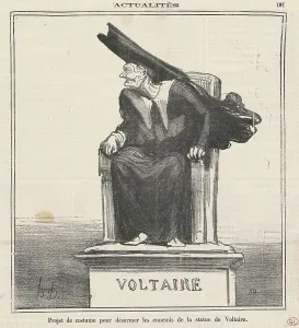 Voltaire Prints: Projet... Pour désarmer les ennemis de... Voltaire, 19th century. Creator: Honore Daumier