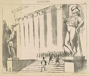 Bourse Prints: Projet de statues pour orner le Péristile de la Bourse
