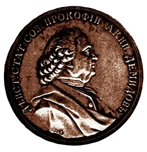 Demidov Prints: Prokofi Akinfievich Demidov (1710?1786). Artist: Anonymous