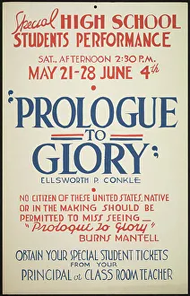 Conkle Prints: Prologue to Glory, [193-]. Creator: Unknown