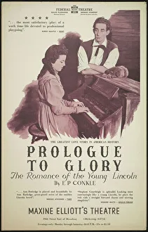 A Lincoln Prints: Prologue to Glory, New York, 1938. Creator: Unknown