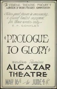Conkle Prints: Prologue to Glory, San Francisco, 1938. Creator: Unknown