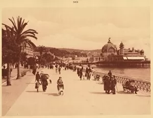 Casino Gallery: Promenade des Anglais and the Jetty Palace, Nice, 1930. Creator: Unknown