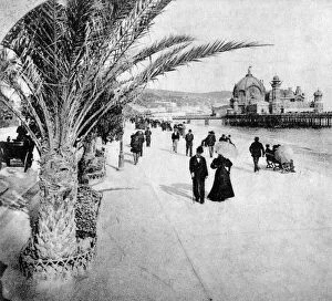 Images Dated 18th January 2008: The Promenade des Anglais, Nice, France, late 19th century
