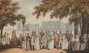 Londoners Then And Now Collection: Promenade in St. Jamess Park, 1790, 1920. Artist: E Daves