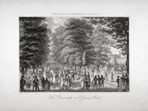 Promenading Prints: The Promenade in St Jamess Park, Westminster, London, 1804