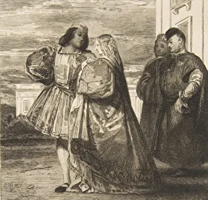 Promenade venitienne (Venetian Promenade), 1863. Creator: Felix Bracquemond