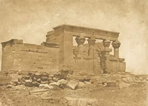 Aswan As Said Egypt Gallery: Pronaos du Temple de Deboude (Parembole), April 10, 1850. Creator: Maxime du Camp
