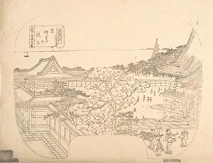 Images Dated 22nd October 2020: Proof Line-Block Print for Fan, 19th century. Creator: Sadahide Utagawa