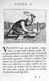 Trowel Prints: Prophecy figure X from Prognosticatio Eximii Doctoris Paracelsi