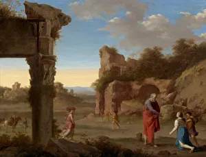 Elias Prints: The Prophet Elijah and the Widow of Zarephath, c. 1630. Creator: Cornelis van Poelenburch