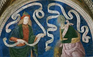 Bernardino Collection: The Prophet Haggai and the Cumaean Sibyl, 1492-1495