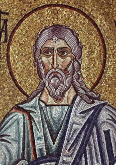 Jeremiah Gallery: The Prophet Jeremiah (Detail of Interior Mosaics in the St. Marks Basilica), 12th century