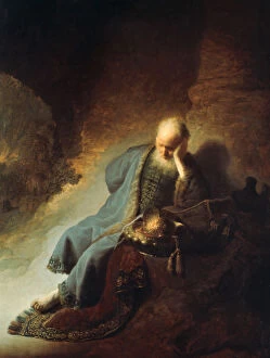 Rembrant Van Rijn Collection: The Prophet Jeremiah Mourning over the Destruction of Jerusalem, 1630