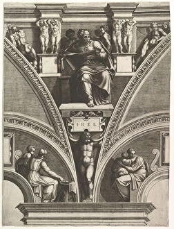 Buonarroti Gallery: The Prophet Joel; from the series of Prophets and Sibyls in the Sistine Chapel, 1570-75