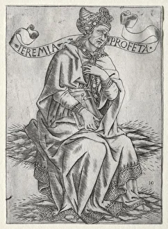 Baccio Baldini Prints: The Prophets: Jeremiah, c. 1470-75. Creator: Baccio Baldini (Italian, c. 1436-1487)