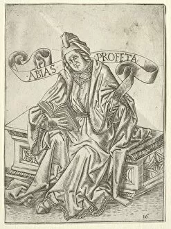 Attributed To Gallery: The Prophets: Obadiah, c. 1470-1475. Creator: Baccio Baldini (Italian, c. 1436-1487)