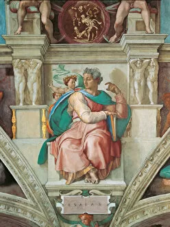 Buonarroti Gallery: Prophets and Sibyls: Isaiah (Sistine Chapel ceiling in the Vatican), 1508-1512
