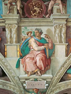 Good And Evil Prints: Prophets and Sibyls: Isaiah (Sistine Chapel ceiling in the Vatican), 1508-1512