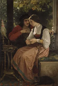 Machine Prints: The Proposal, 1872. Creator: William-Adolphe Bouguereau