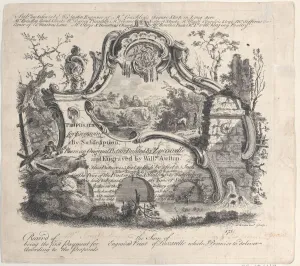 Zuccarelli Prints: Proposal for Engraving by Subscription From an Original Picture Painted by Zuccarelle