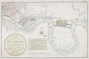Proposal Prints: Proposed canals and docks, London, 1800