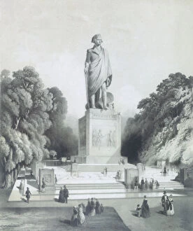 Size Collection: Proposed Colossal Statue of George Washington for the City of New York, 1845. Creator: G