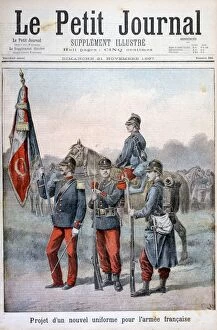 Military Equipment Gallery: Proposed new uniforms of the French army, 1897. Artist: Henri Meyer