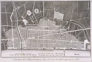 Chart Prints: Proposed plan for the rebuilding of the City of London after the Great Fire in 1666