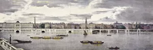 Charles Joseph Collection: Proposed view of the River Thames, London, 1825. Artist: Thomas Mann Baynes
