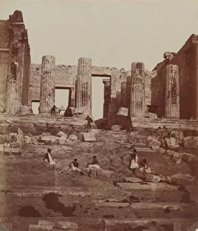 Gateway Gallery: The Propylae on the Acropolis, 1857. Creator: James Robertson