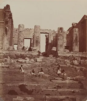 Acropolis Prints: The Propylae on the Acropolis, 1857. Creator: James Robertson
