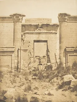 Medinet Habu Prints: Propylees du Thoutmoseum, a Medinet-habou (Thebes), 1849-50