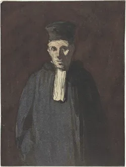 Legal System Prints: Prosecutor. Creator: Honore Daumier