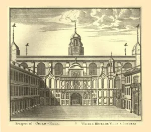 Discriptive Account Of The Guildhall Prints: Prospect of the London Guildhall, 1886