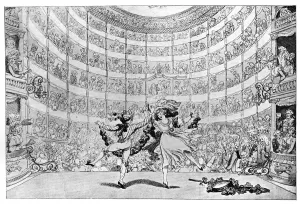 Auditorium Prints: The Prospect before us, 1791. Artist: Thomas Rowlandson