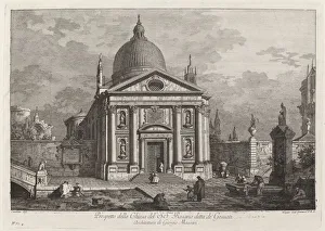 Canaletto Prints: Prospetto della Chiesa del SS. Rosario detta de Gesuati, 1742. Creator: Joseph Wagner