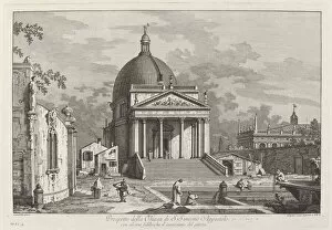 Canal Giovanni Antonio Collection: Prospetto della Chiesa di S. Simeone Appostolo, 1742. Creator: Joseph Wagner
