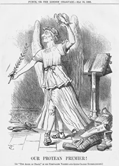 Agreement Prints: Our Protean Premier!, 1885. Artist: Joseph Swain