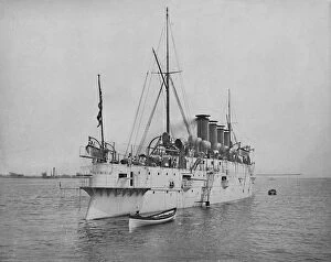 Spanish American War Gallery: The Protected Cruiser Columbia. c1897. Creator: Unknown