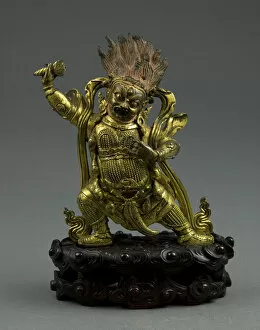 Gilding Collection: Protector Deity Begtse Chen, 19th century. Creator: Unknown