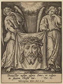 Wiericx Hieronymous Prints: Protector Noster Aspice.... Creator: Hieronymous Wierix