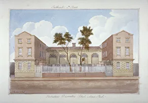 Yates Prints: The Protestant Dissenters School, Maze Pond, Bermondsey, London, 1825. Artist: G Yates