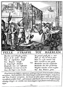 Repression Prints: Protestants in the Netherlands executed for heresy during Duke of Alvas repressive rule (1567-73)