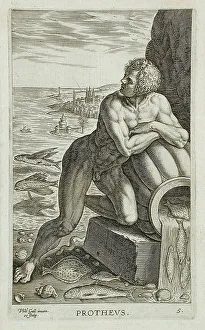 Flowing Prints: Protheus, 1586. Creator: Philip Galle