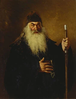 Deacon Collection: Protodeacon, 1877. Artist: Repin, Ilya Yefimovich (1844-1930)