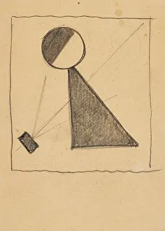 Malevich Prints: Protomagnetic Construction, c1916. Creator: Malevich, Kasimir Severinovich (1878-1935)