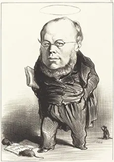 Philosophy Prints: Proudhon, 1849. Creator: Honore Daumier