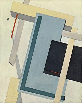 Proun Prints: Proun 4 B, 1919-1920. Artist: Lissitzky, El (1890-1941)