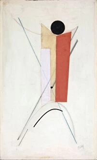 Constructivism Gallery: Proun 43 (Variant), c.1922. Creator: Lissitzky, El (1890-1941)